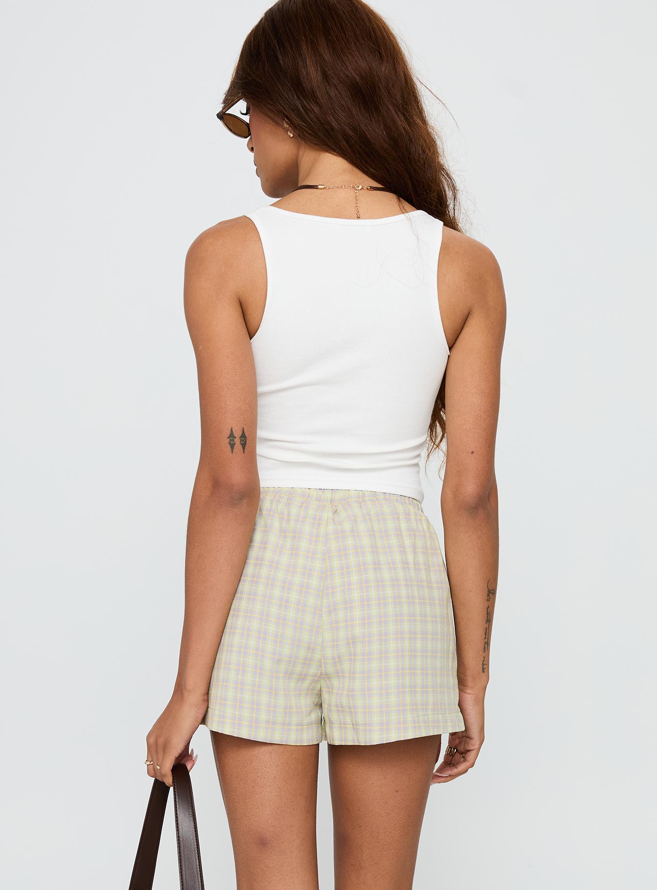 Star Blaze Shorts Green Check